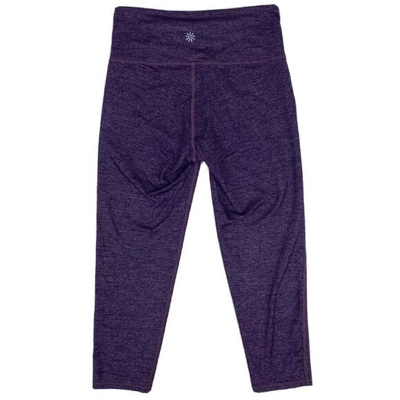 Athleta Chaturanga Quest 19" Purple Active Crop - Picture 2 of 11